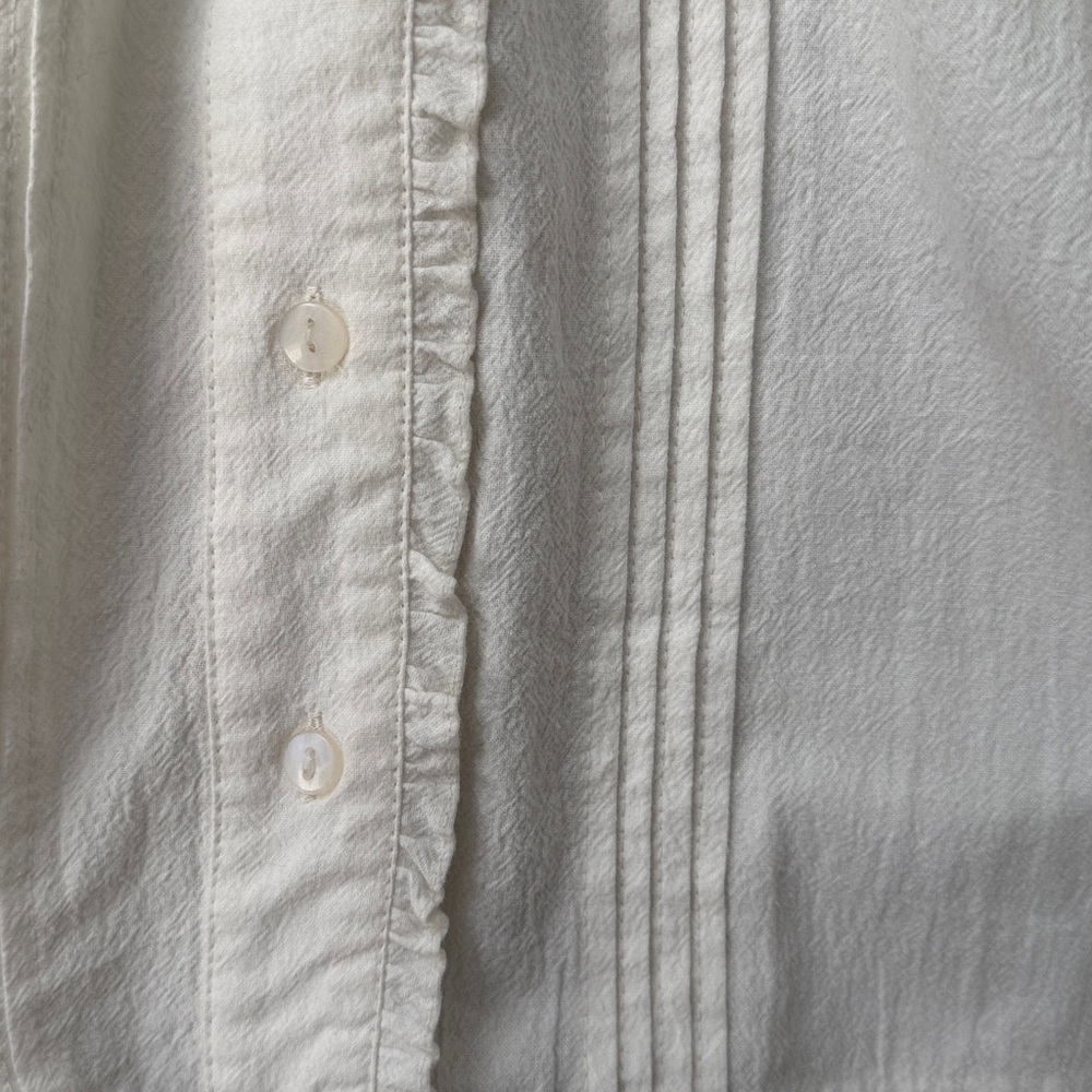 Free People Off White Button Down Dress. XS, NWT baby doll styling. - Picture 8 of 12